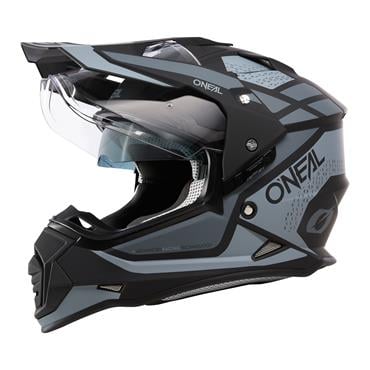 O'Neal 3SRS Vision MX Helmet Peak Black-Red-Gray - Dirt cheap price!