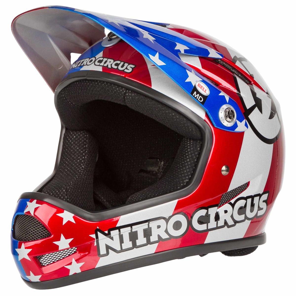 Bell Downhill MTB Helmet Sanction Nitro Circus - Red/Silver/Blue