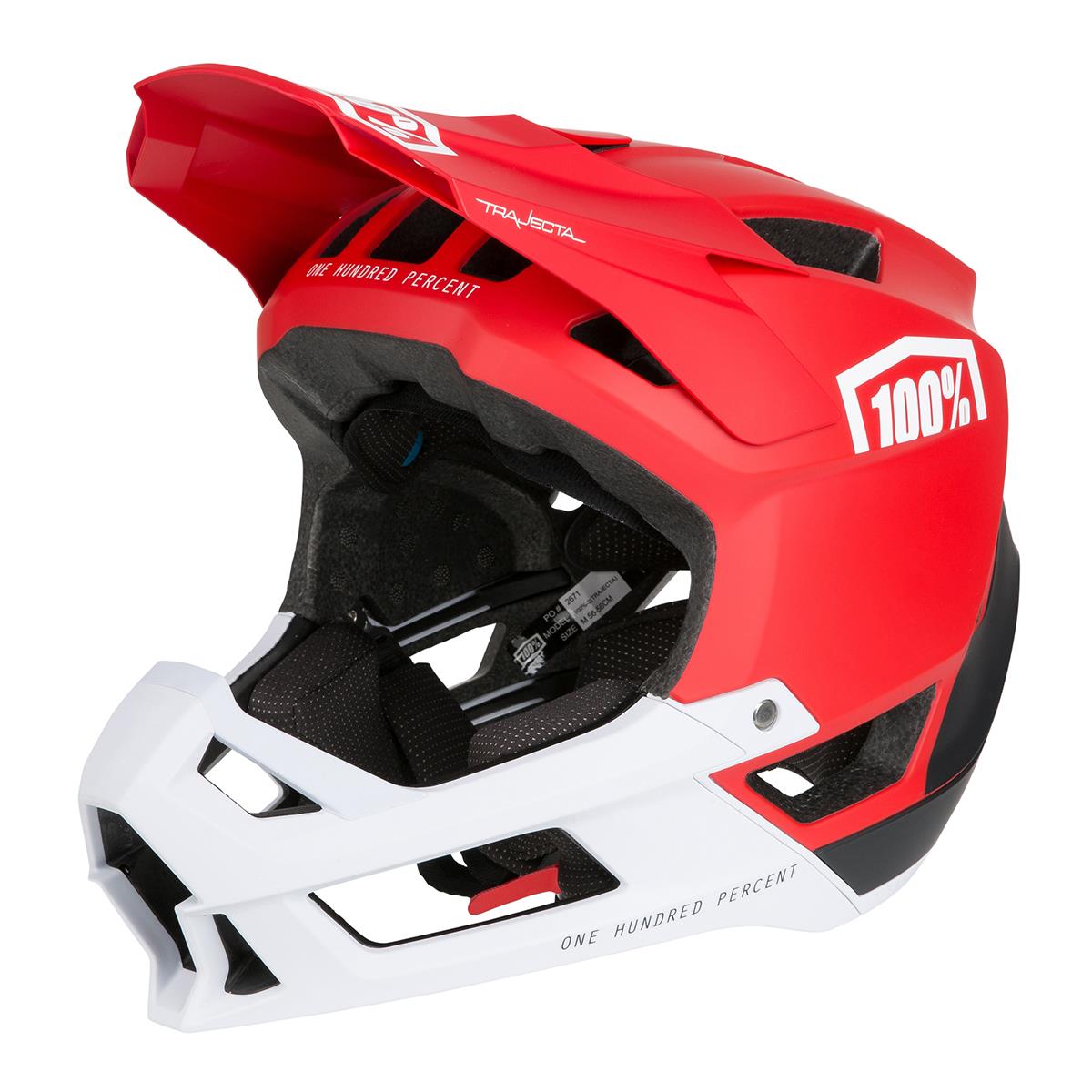100% Enduro MTB-Helm Trajecta Rot