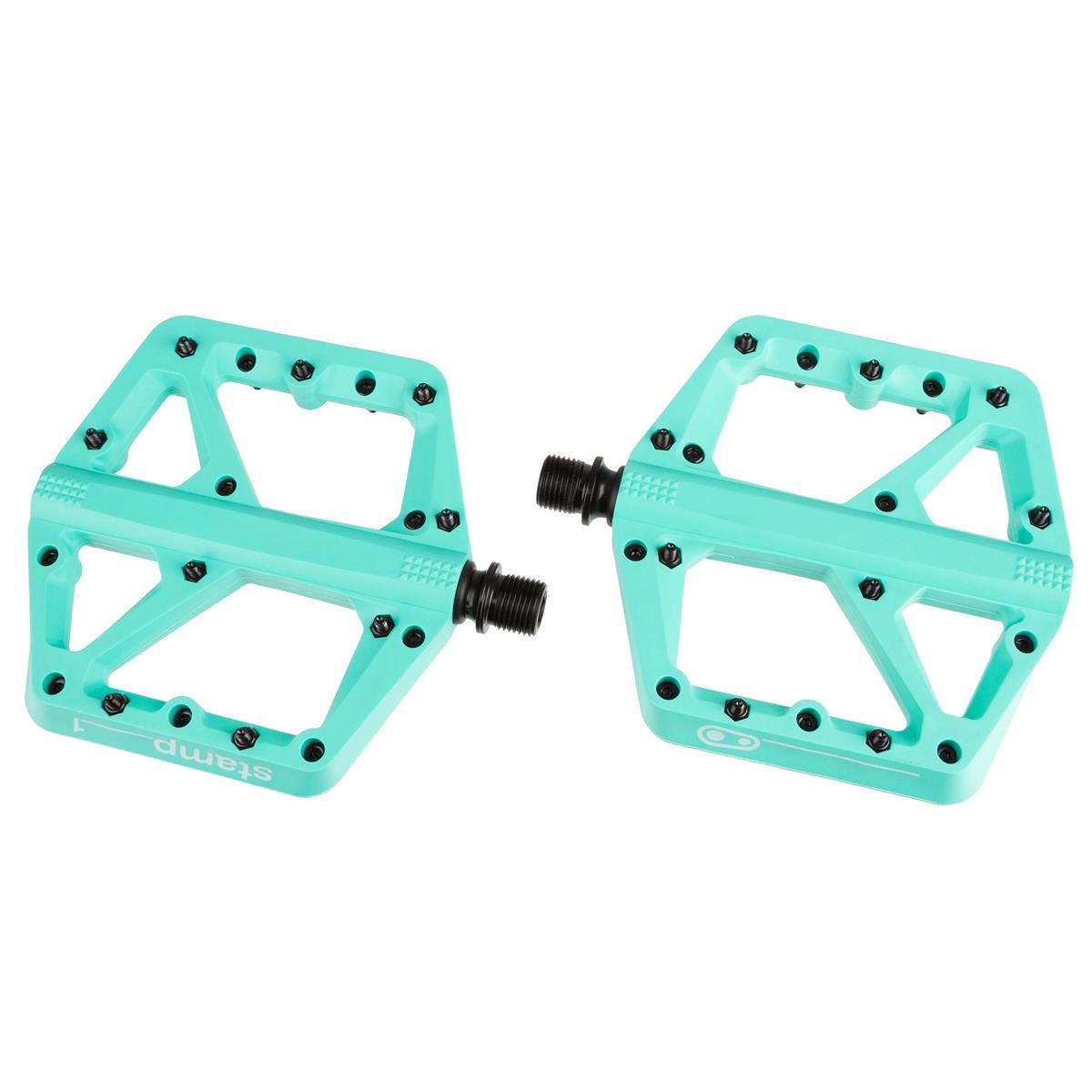 Crankbrothers Pedals Stamp 1 Turquoise, Large, Splash | Maciag Offroad