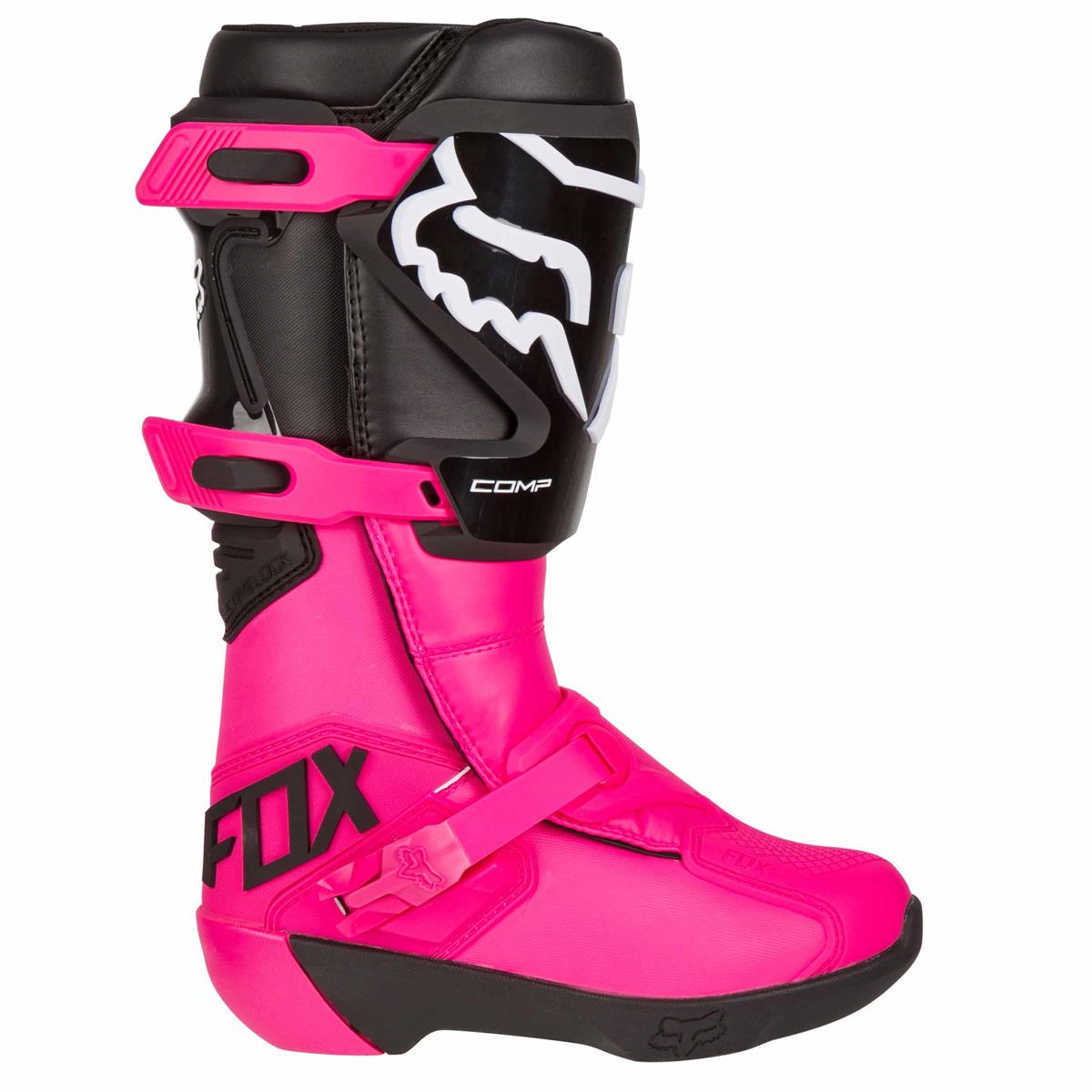 Fox Girls MX Boots Comp Black/Pink 