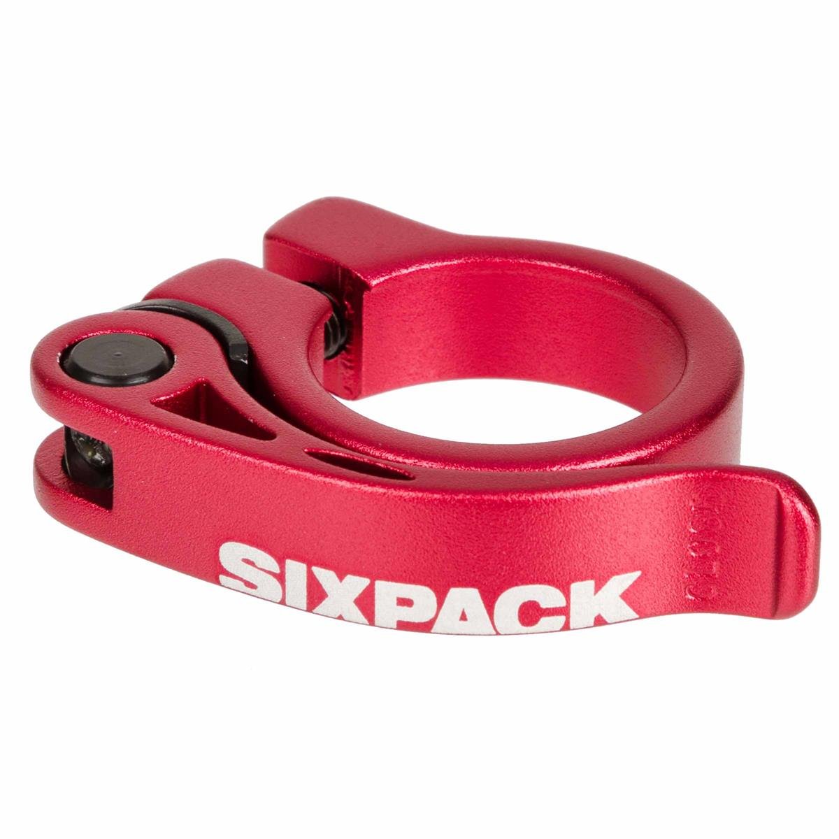 Sixpack Seat Clamp Menace Red, Alloy, Quick-Release