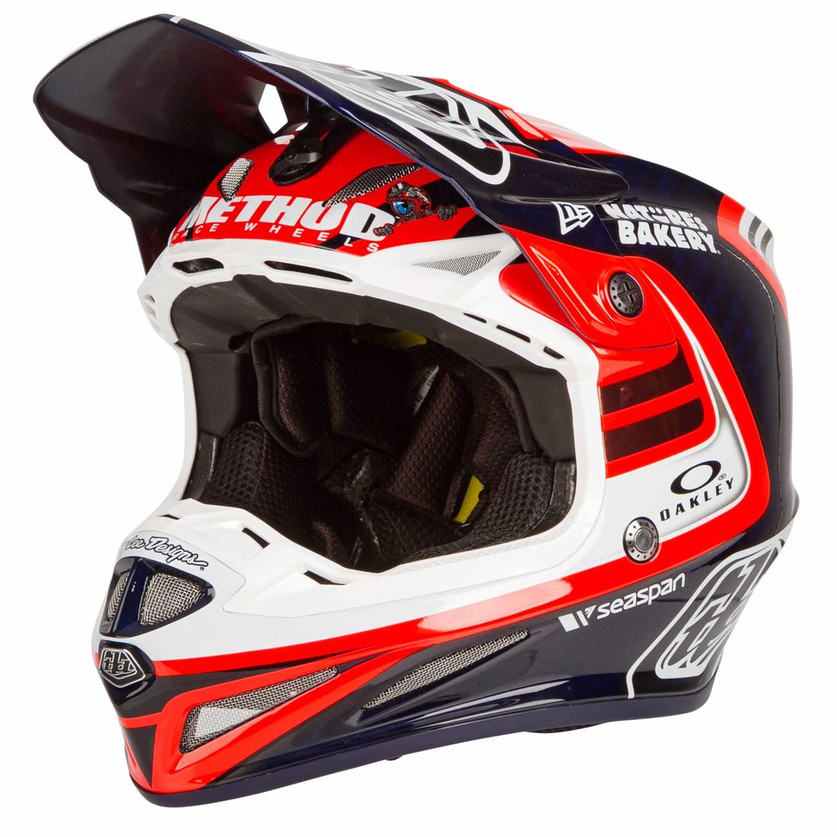 Troy Lee Designs MX Helmet SE4 Carbon Flash Team - Blue/Red