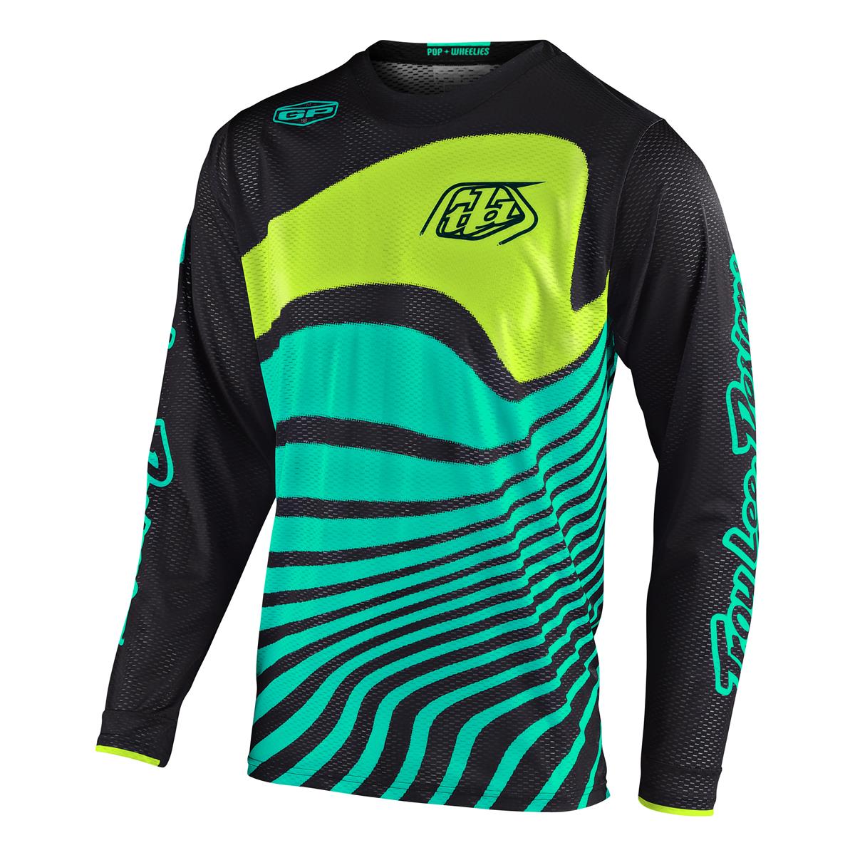 Troy Lee Designs Jersey GP Air Drift - Black/Turquoise