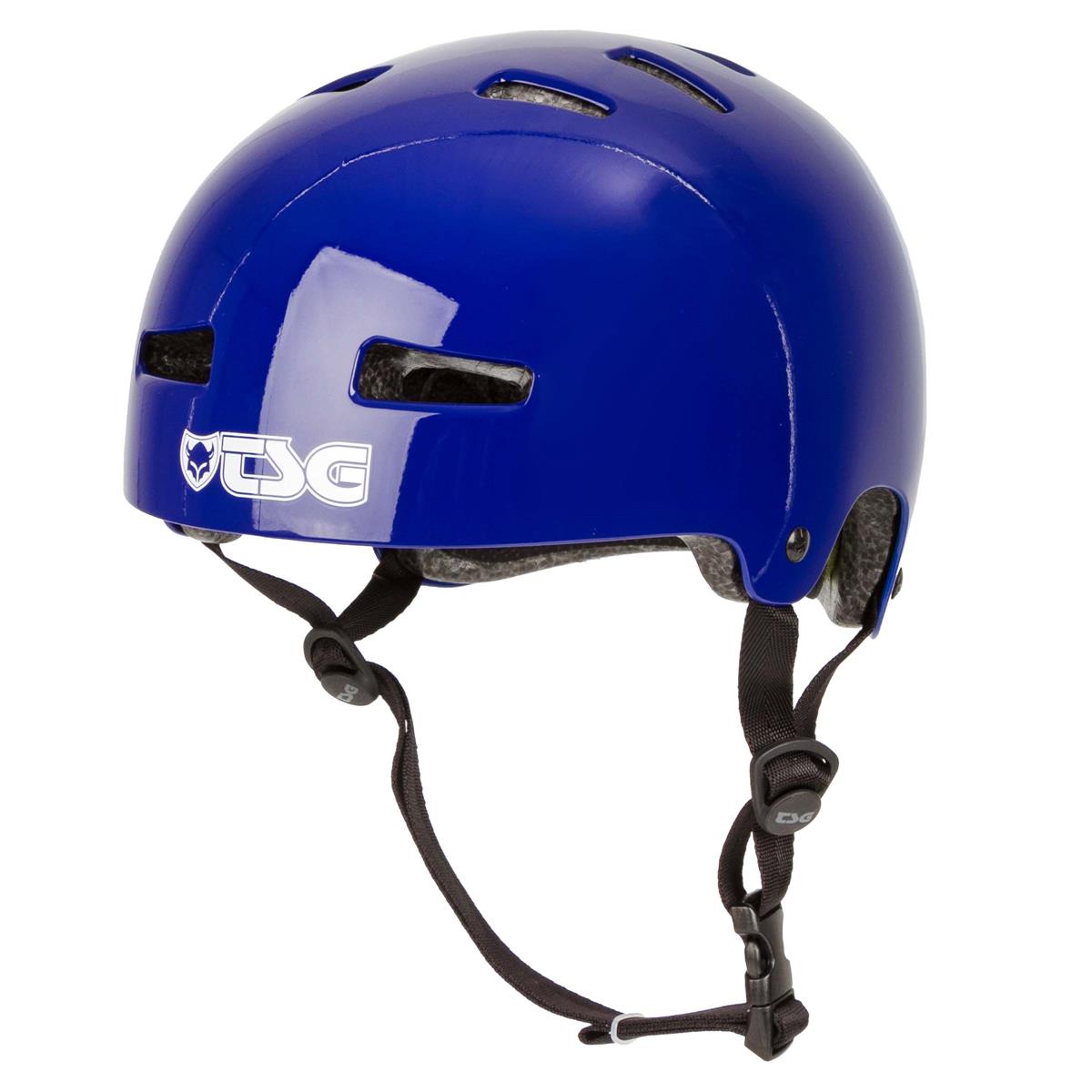 TSG BMX/Dirt Helmet Evolution Solid Color - Gloss Evo Blue