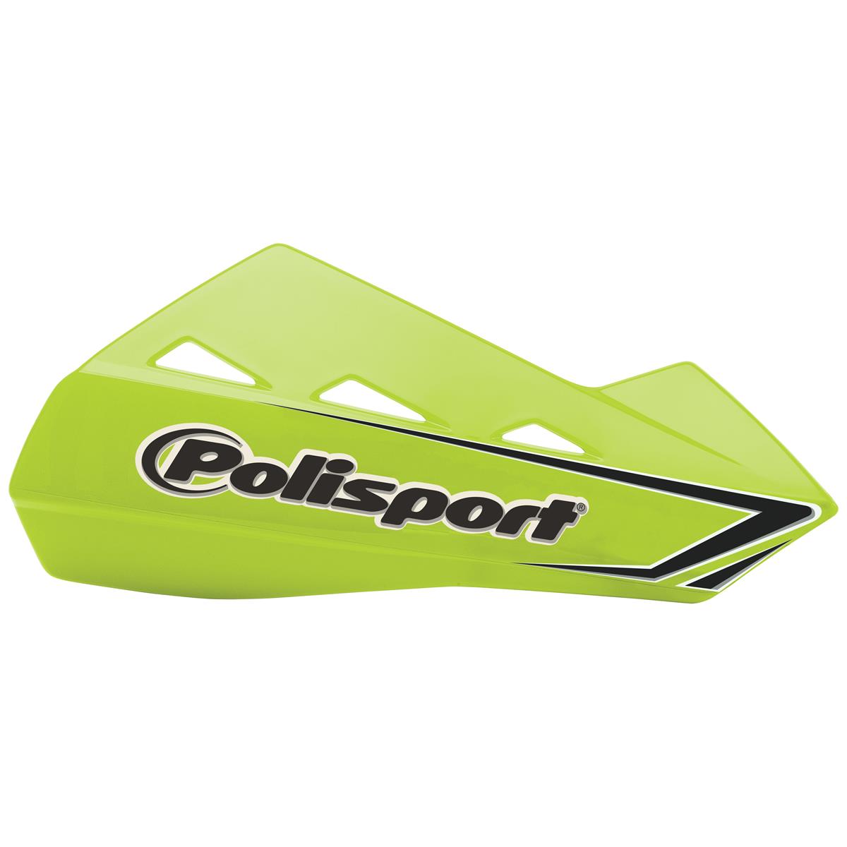 Polisport Handguards Qwest with Aluminium Mounting Kit, Flo Yellow