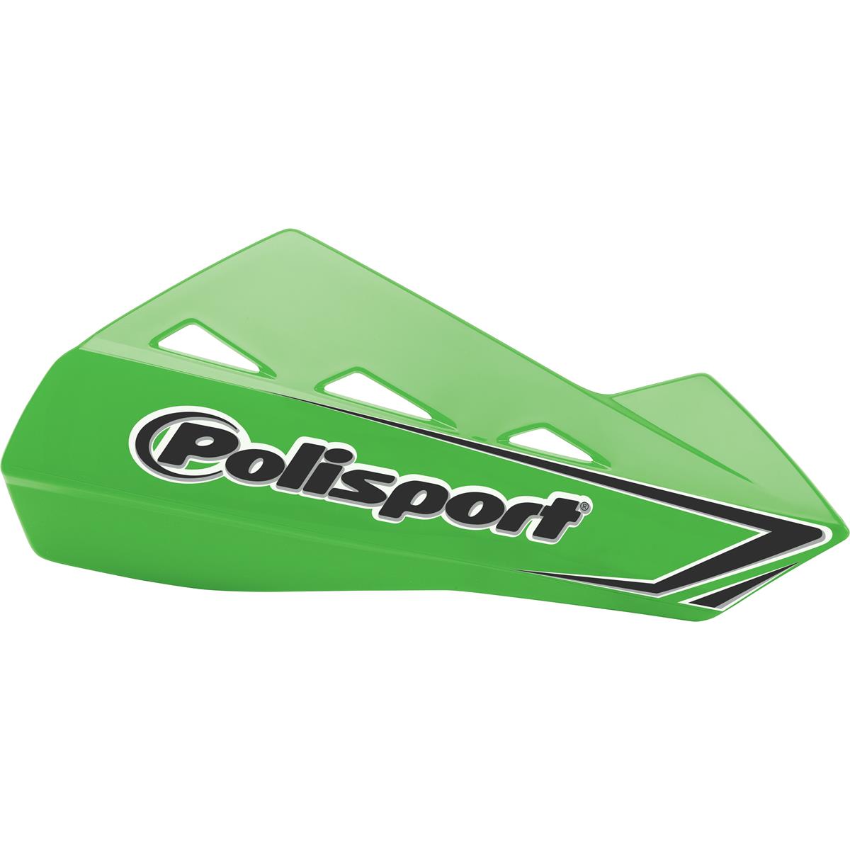 Polisport Handguards Qwest with Aluminium Mounting Kit, Green