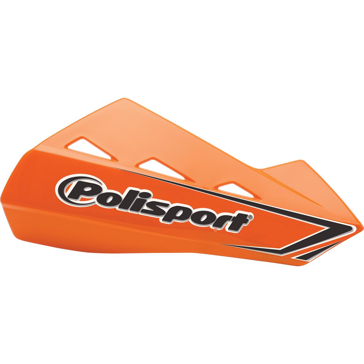 Polisport Handguards Qwest with Plastic Mounting Kit, Orange