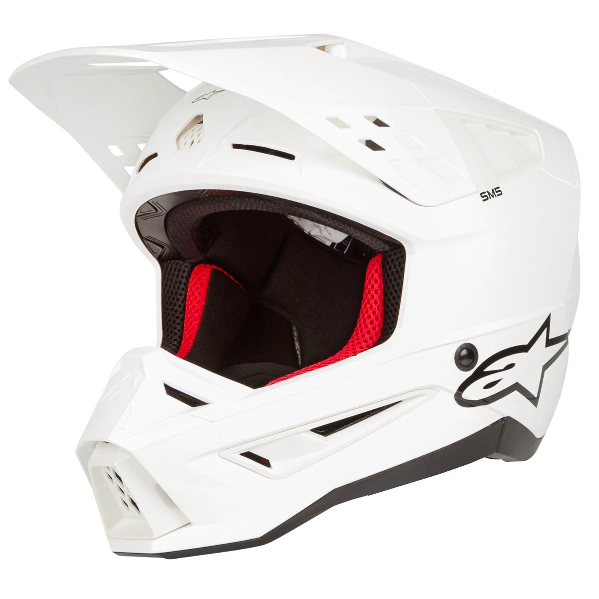 Alpinestars Motocross-Helm Supertech S-M5 Solid - Weiß