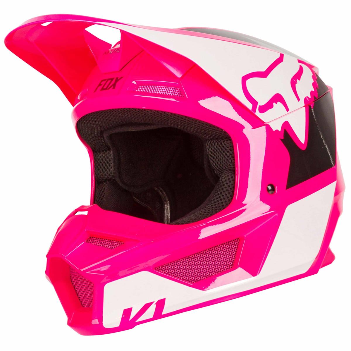 Fox Casco MX V1 REVN - Pink