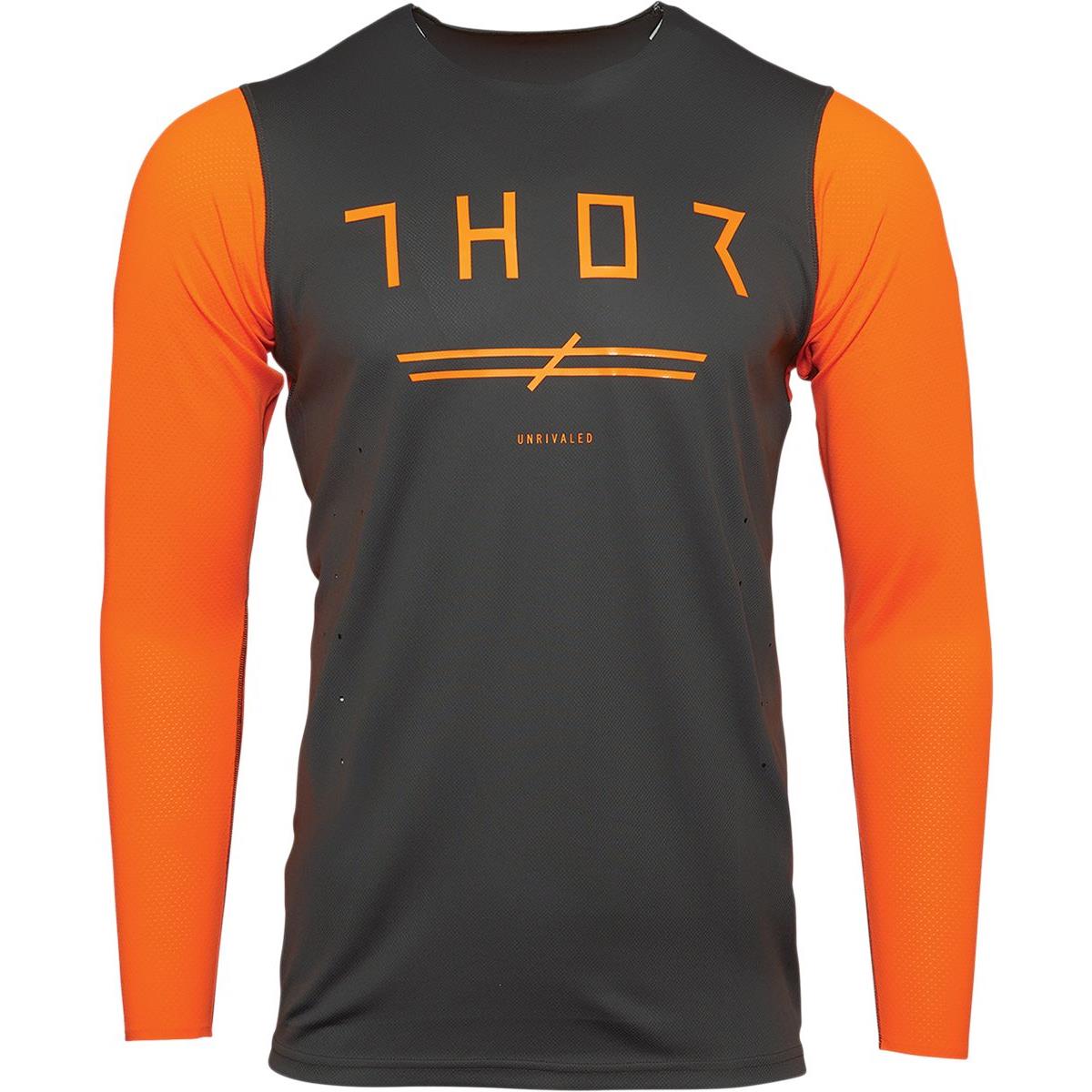 Thor Maglia MX Prime Pro Unrivaled - Charcoal/Flo Orange