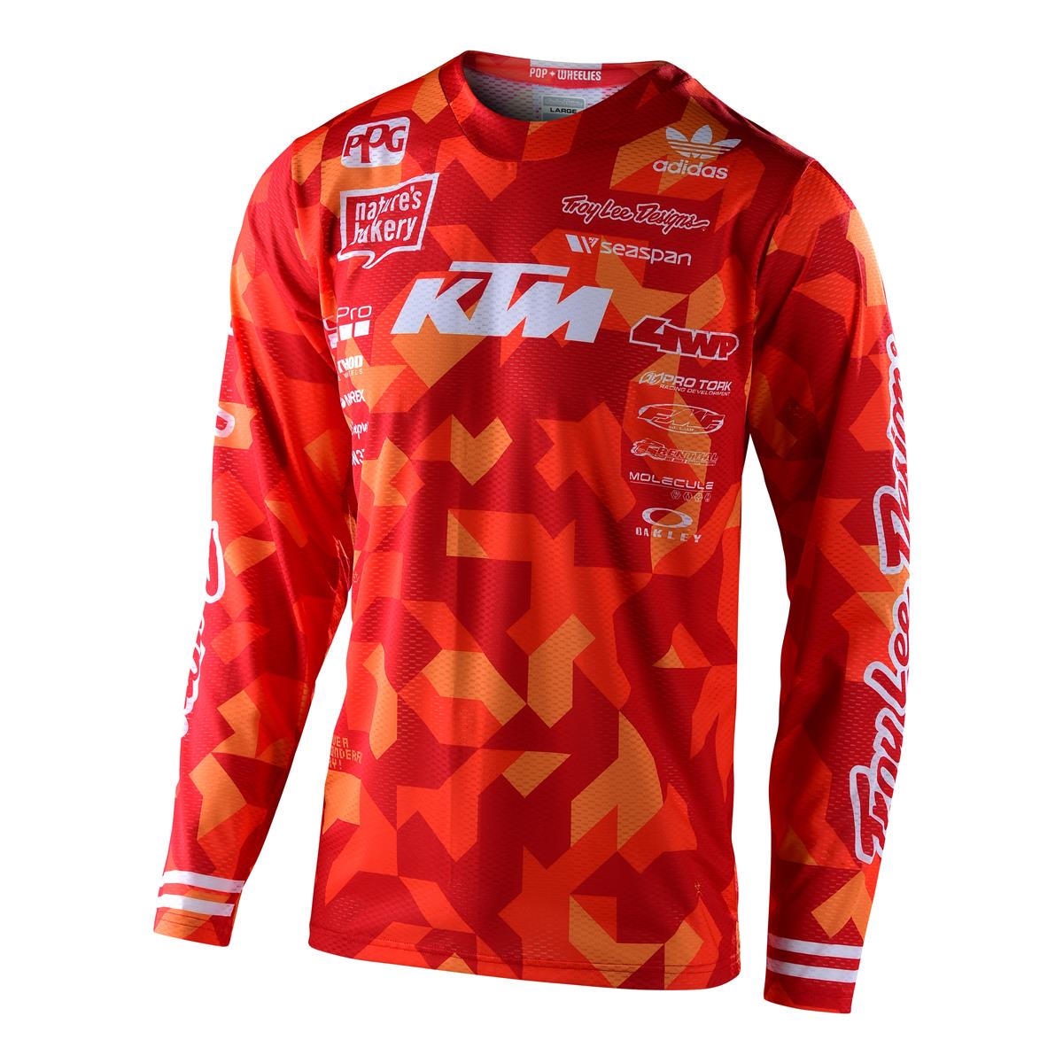 Troy Lee Designs Maglia MX GP Air Confetti - Team Arancione