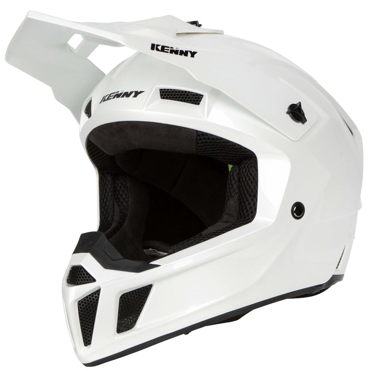 Kenny Casque MX Performance PRF Solid - White Pearl