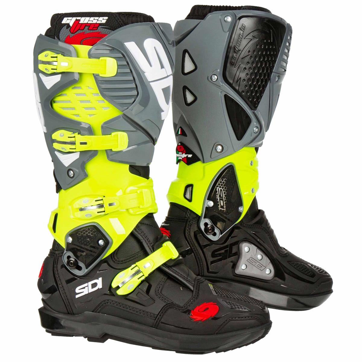 Leeds Zonnebrand verjaardag Sidi MX Boots Crossfire 3 SRS Limited Black/Fluo Yellow/Gray | Maciag  Offroad