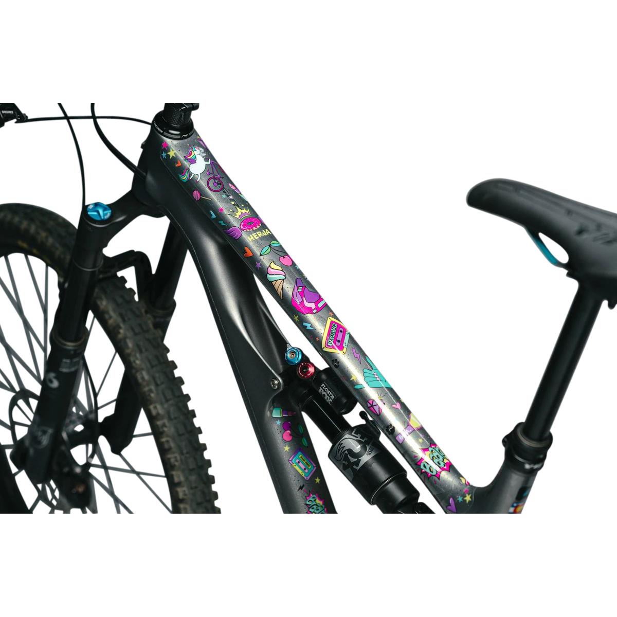 Protector Cuadro Bicicleta Pro Full Clear Glitter DyedBro