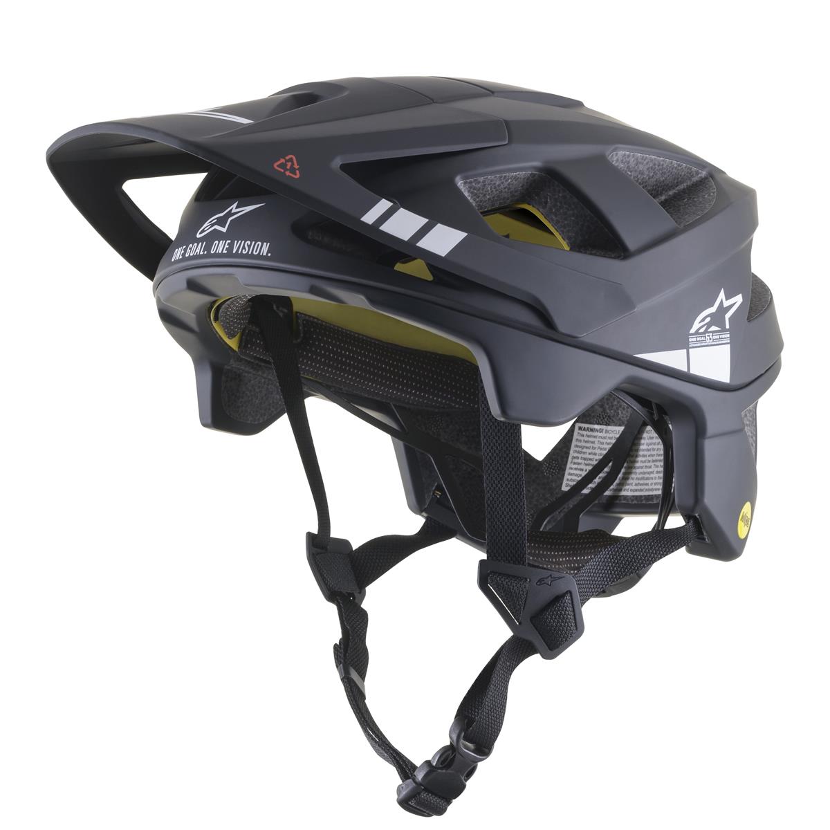 Alpinestars Enduro MTB Helmet Vector Tech A1 Black/Light Gray Matt