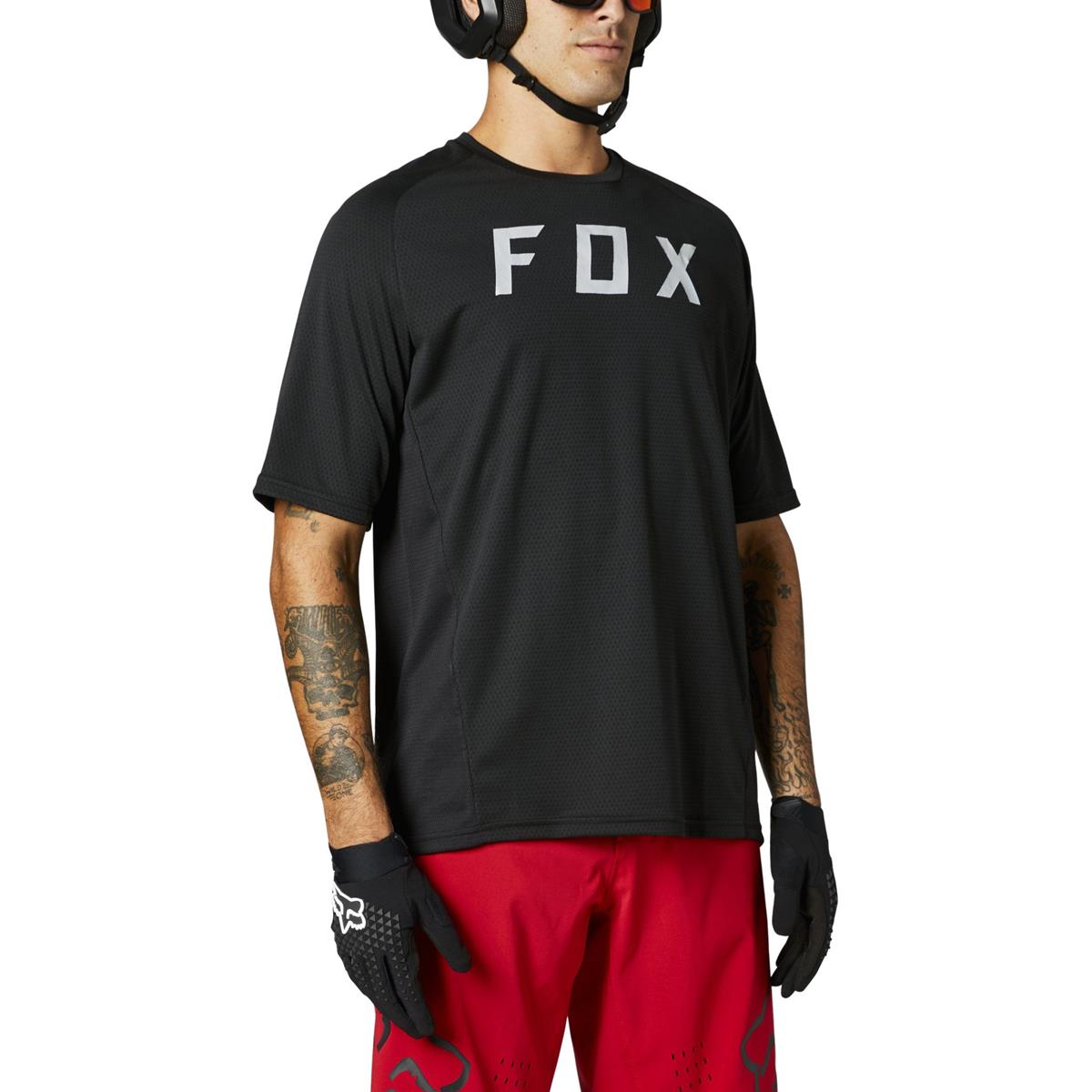 Fox MTB Jersey Short Sleeve Defend Black | Maciag Offroad