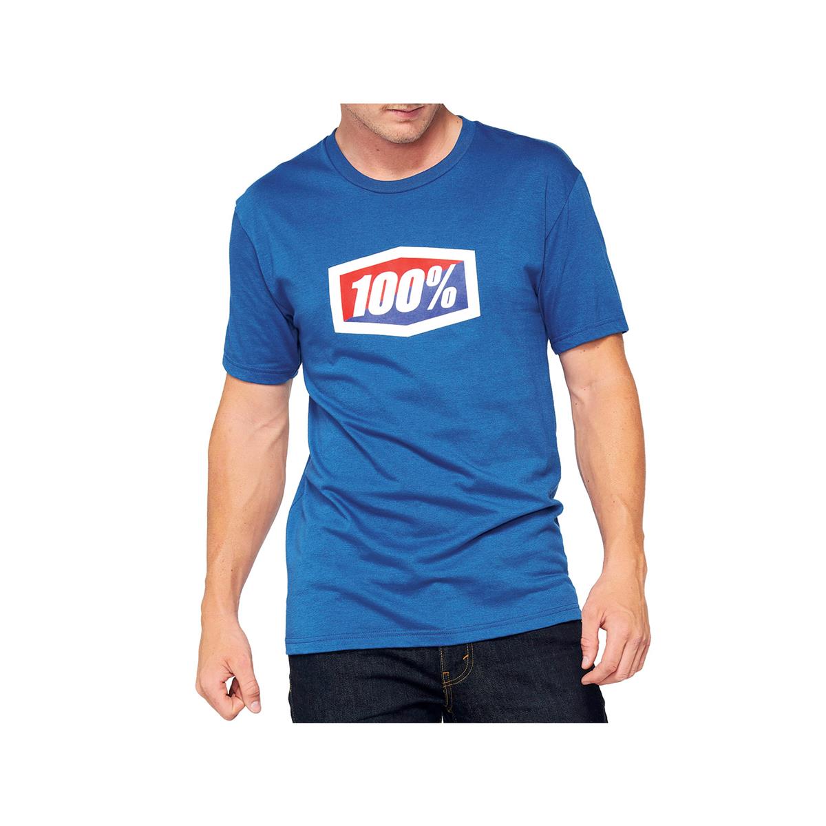 100% T-Shirt Official Blau