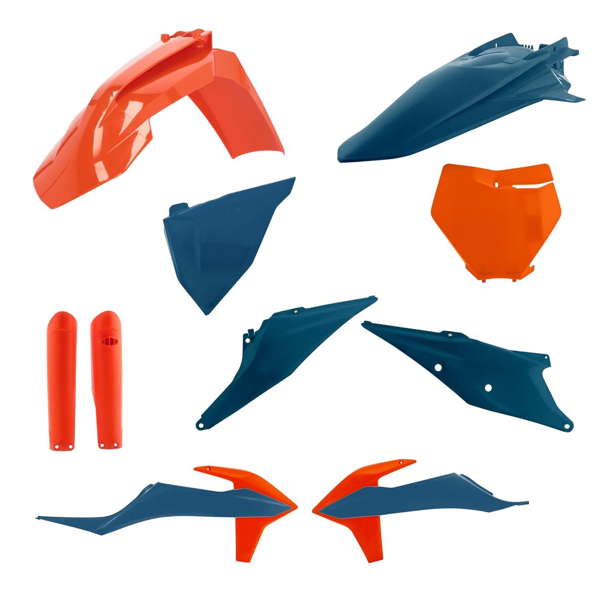 Acerbis Kit Plastique complet Full-Kit KTM SX/SX-F 19-, Bleu/Orange