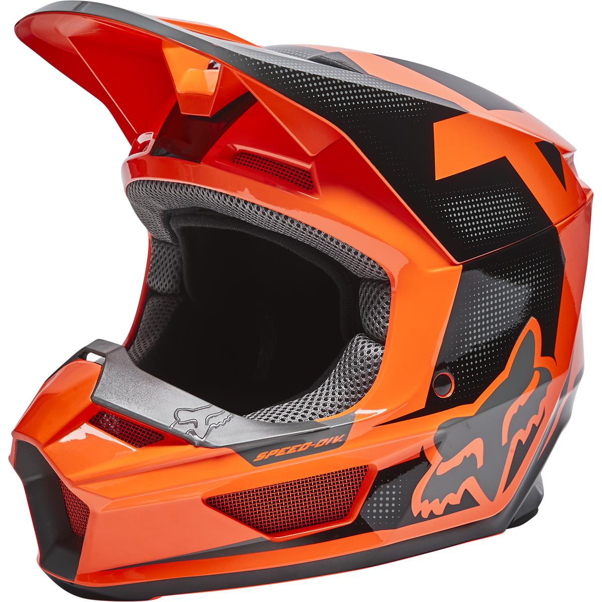 Fox Kids MX Helmet V1 Dier - Flo Orange | Maciag Offroad