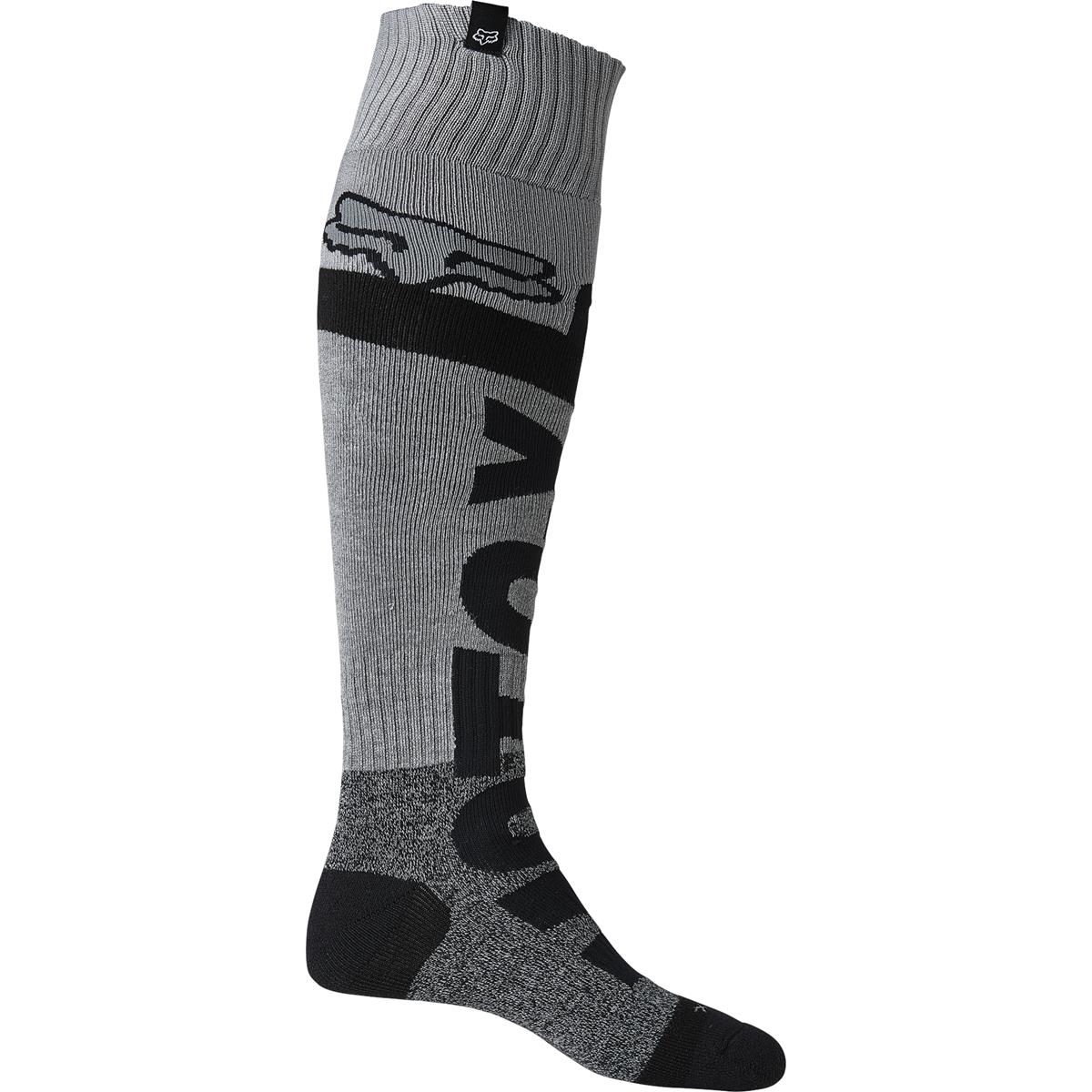 Fox MX Socks Trice Coolmax Thick Black/Gray | Maciag Offroad
