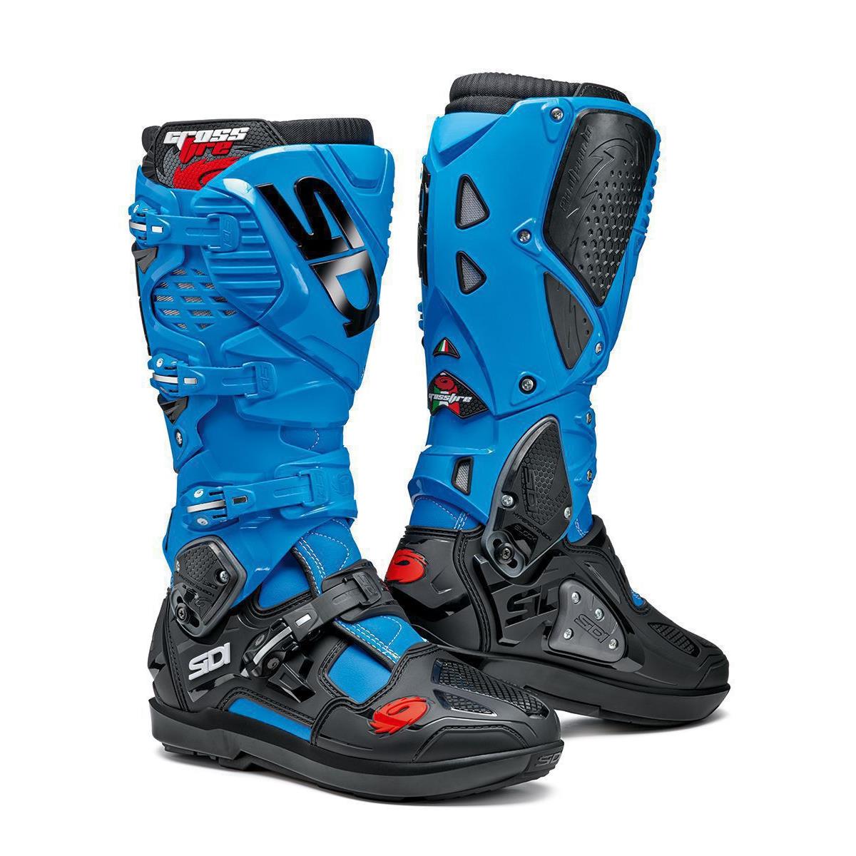 Pat Crimineel Sneeuwwitje Sidi MX Boots Crossfire 3 SRS Light Blue/Black | Maciag Offroad