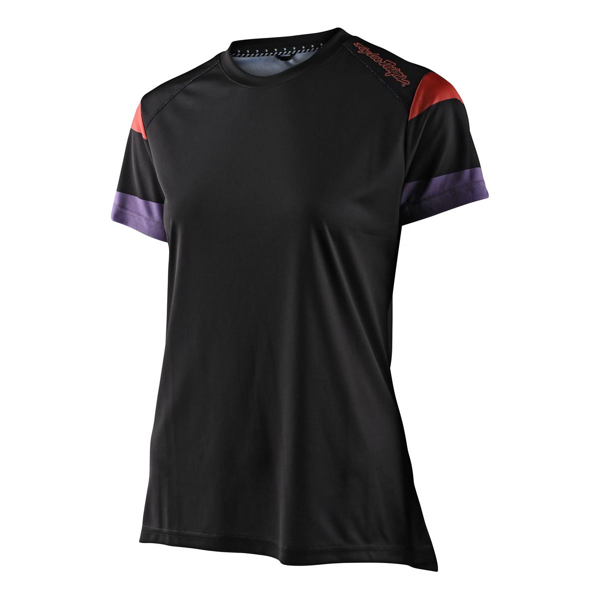 Troy Lee Designs Girls MTB Jersey Short Sleeve Lilium Rugby - Black ...