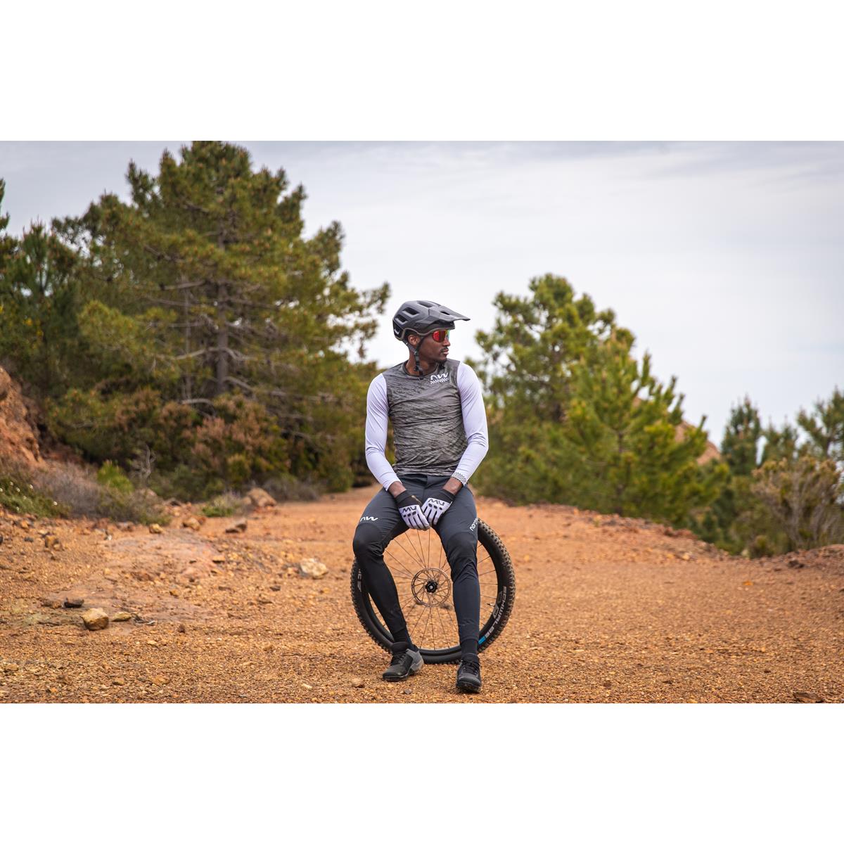 Northwave MTB Jersey Long Sleeve Bomb Forest Green/Gray