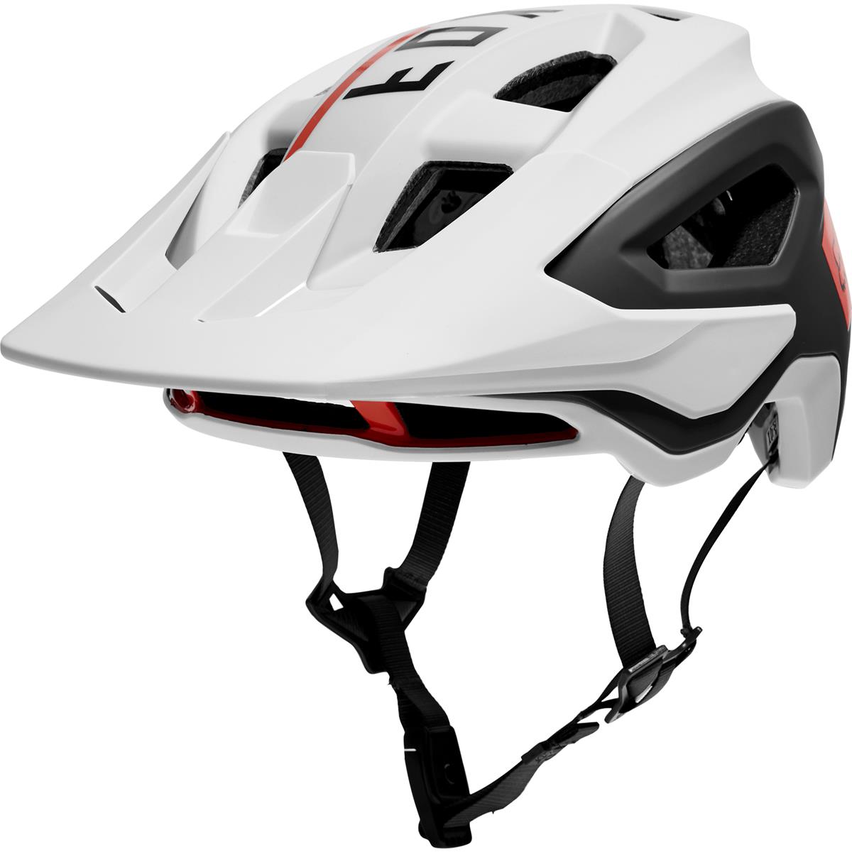 Fox Enduro MTB Helmet Speedframe Pro Blocked - White/Black | Maciag Offroad