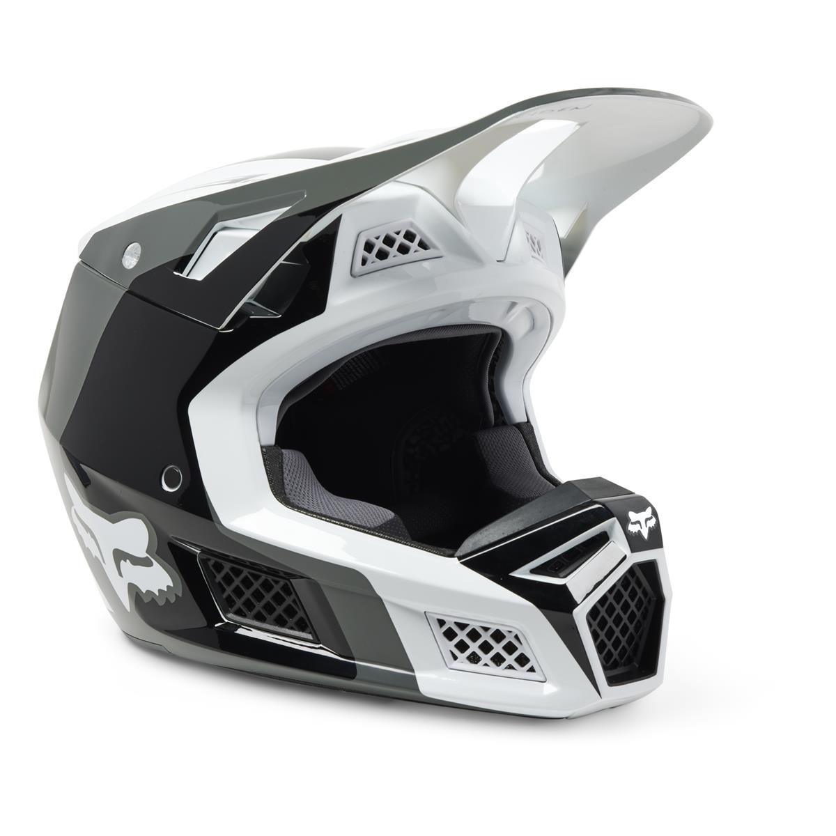 Plaats Van streek geur Fox MX Helmet V3 RS Efekt ECE Black/White | Maciag Offroad