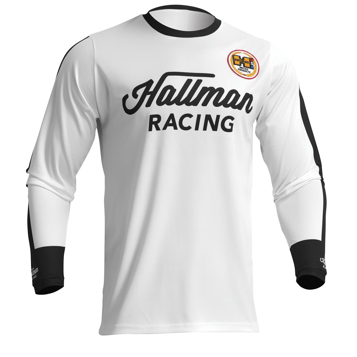 Thor Maglie MX Differ Roosted - Bianco/Nero