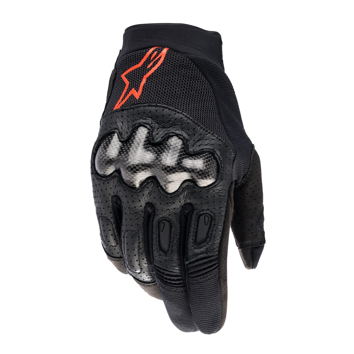 Alpinestars Gloves Megawatt Black/Neon Red