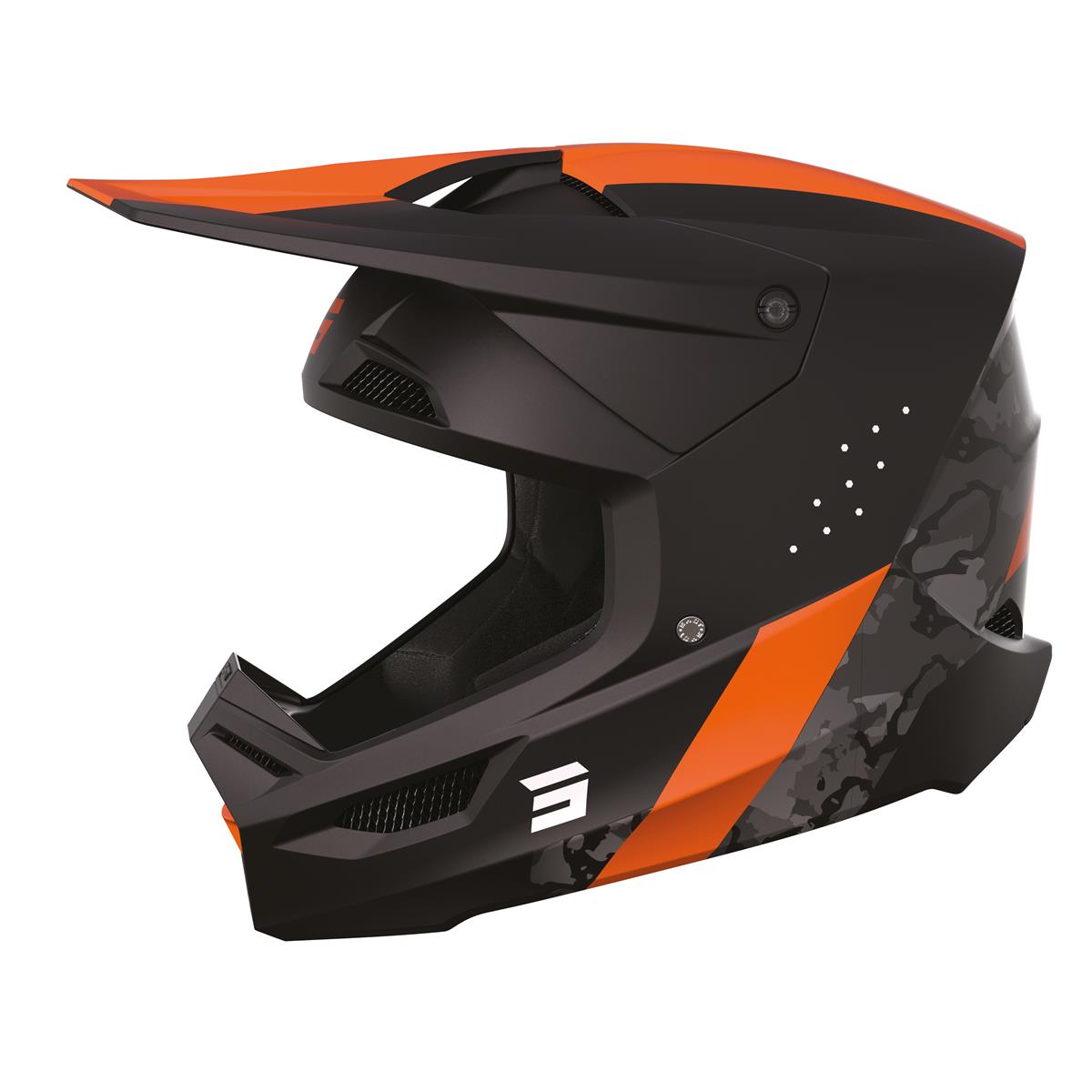 Shot MX Helmet Race Camo Orange Matt