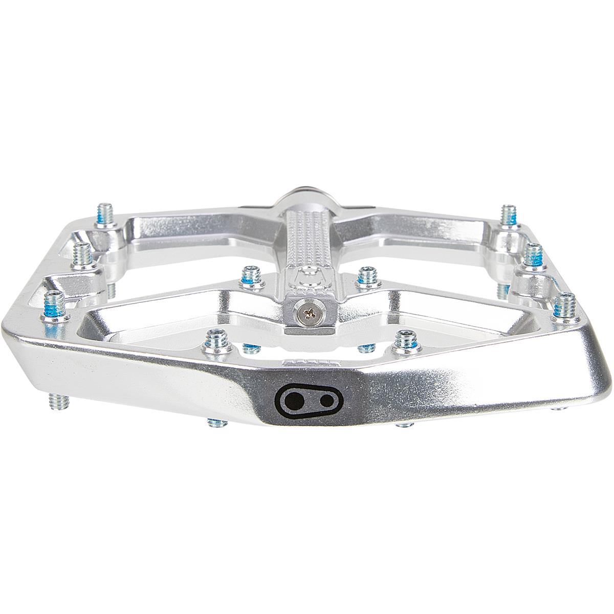 Crankbrothers Stamp 7 Large - Silver Edition Flat Pedals High-Polished  Silver