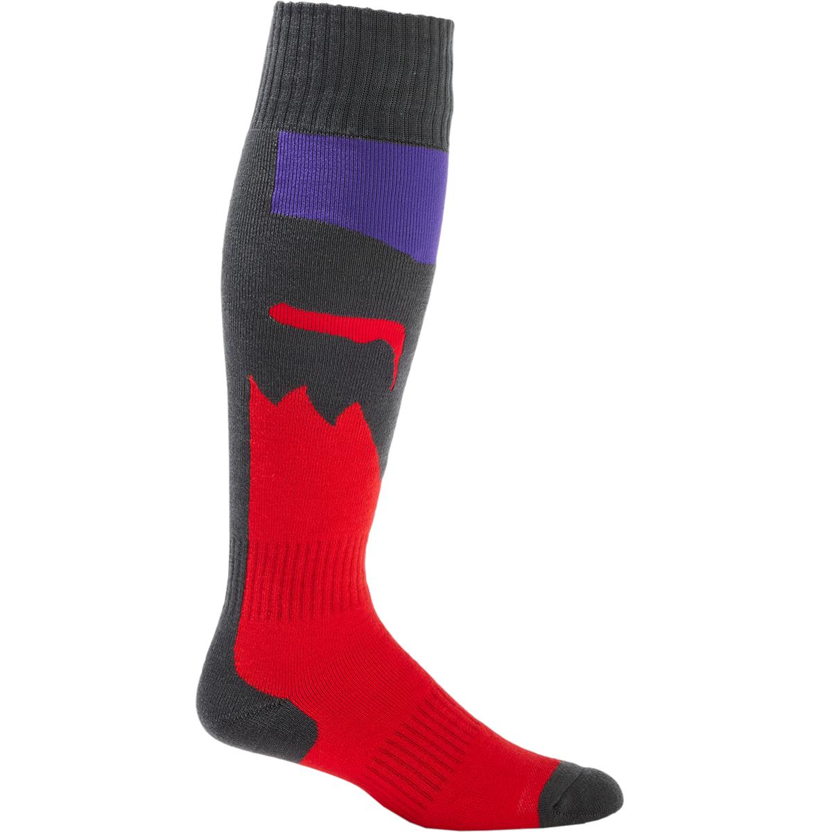 Fox MX Socks 180 Flora - Gray/Red