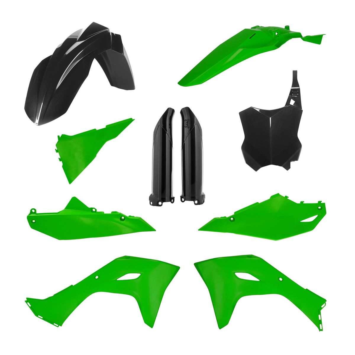 Acerbis Plastic Kit Full Kawasaki KX 250 25-, KX 450 24-, Green/Black