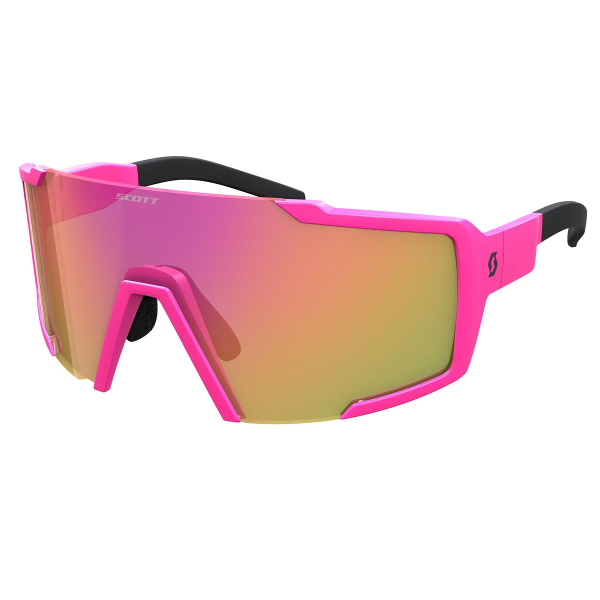 Scott MTB Sport Glasses Shield Compact Acid Pink - Pink Chrome