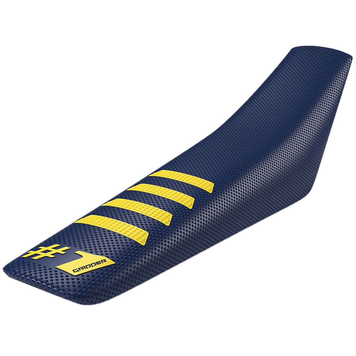 Onegripper Seat Cover Ribbed Dark Blue/Yellow