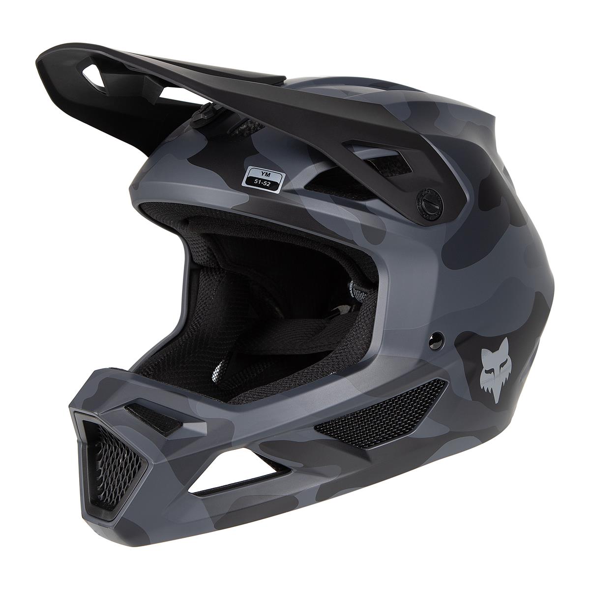Fox Kids Downhill MTB-Helmet Rampage Camo - Black