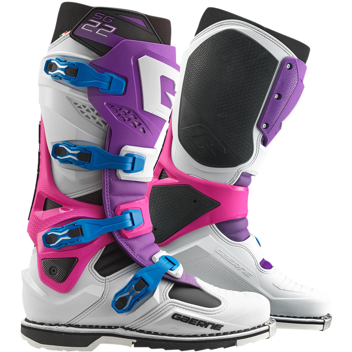 Gaerne MX Boots SG 22 Limited Edition - Purple/White/Rhodamine