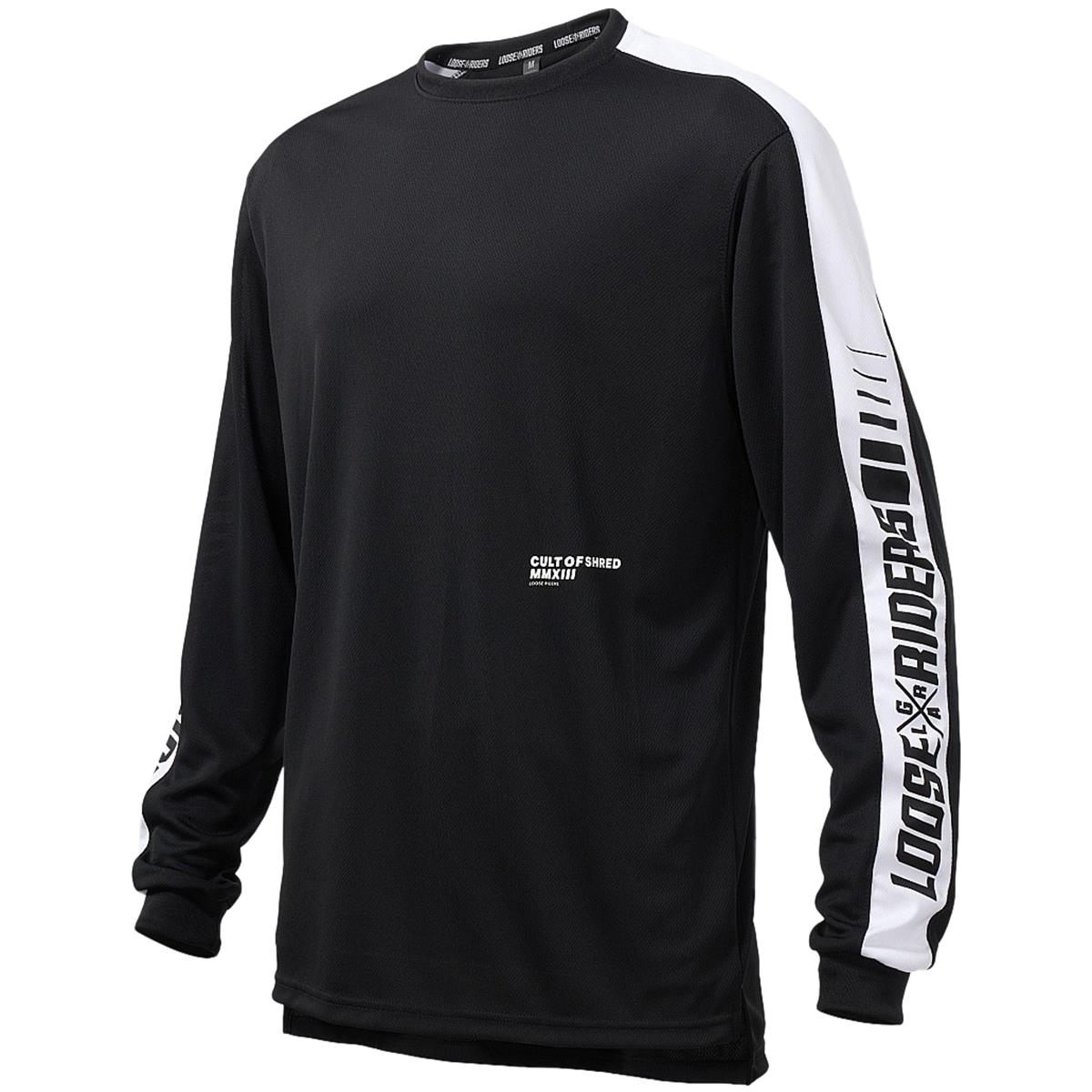 Loose Riders MTB Jersey Long Sleeve  Retro - Black