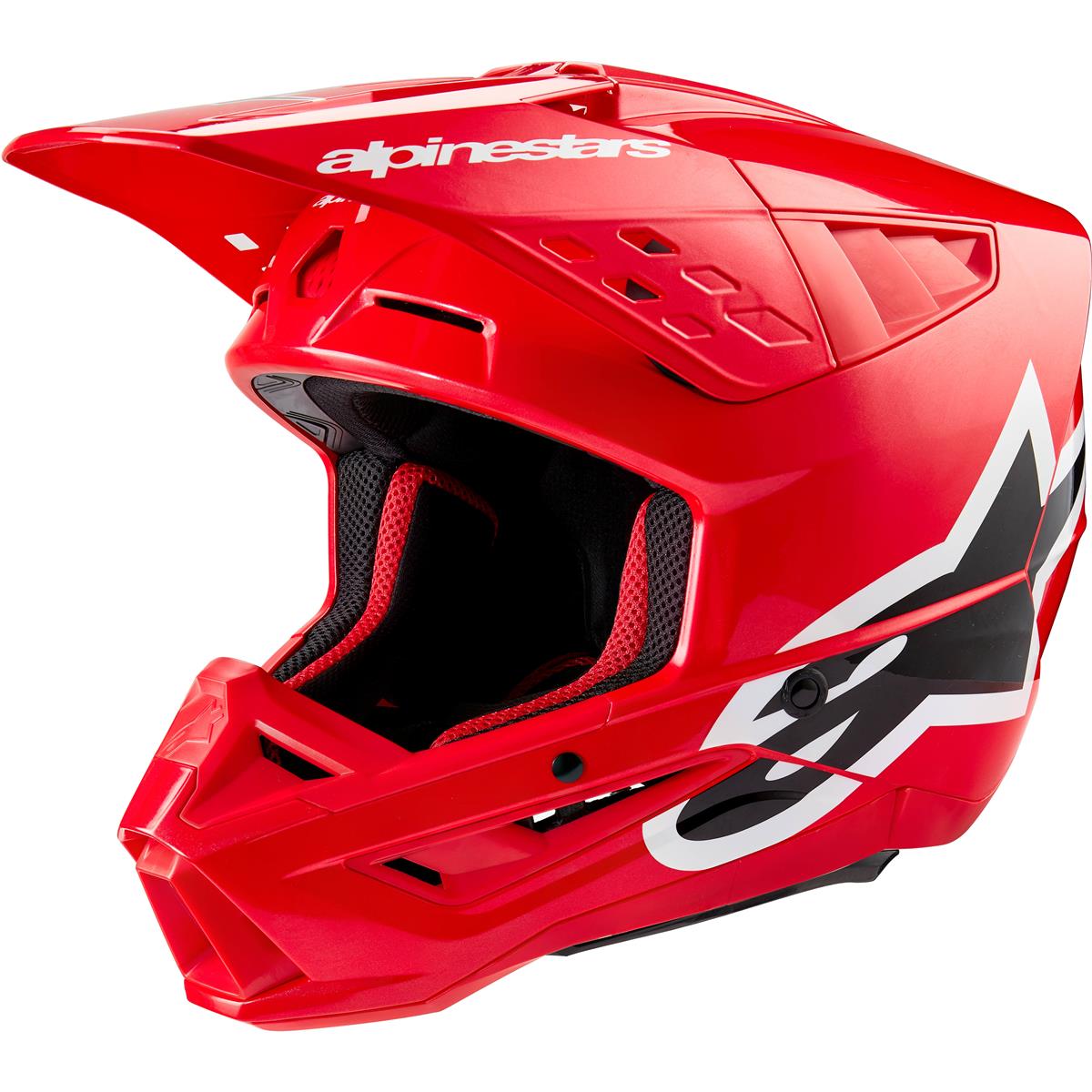 Alpinestars Motocross-Helm S-M5 Corp - Bright Red Glossy