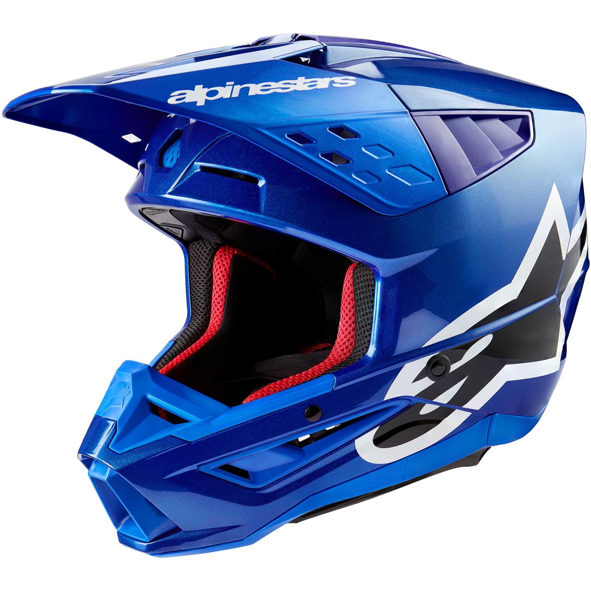 Alpinestars Motocross-Helm S-M5 Corp - Blue Glossy