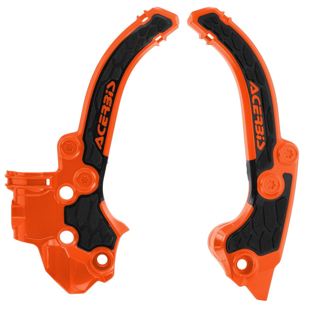 Acerbis Protections de Cadre Anti-Dérapante X-Grip KTM SX 50 24-, Orange/Noir
