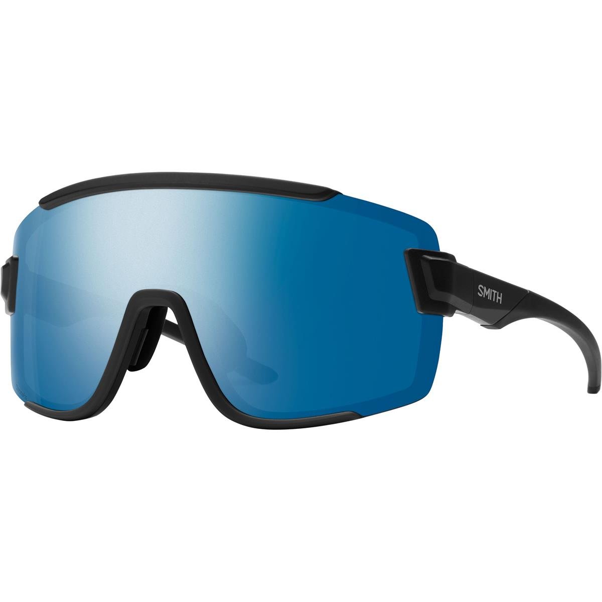 Smith MTB-Sportbrille Wildcat Matte Black - ChromaPop Polar Blue Mirror