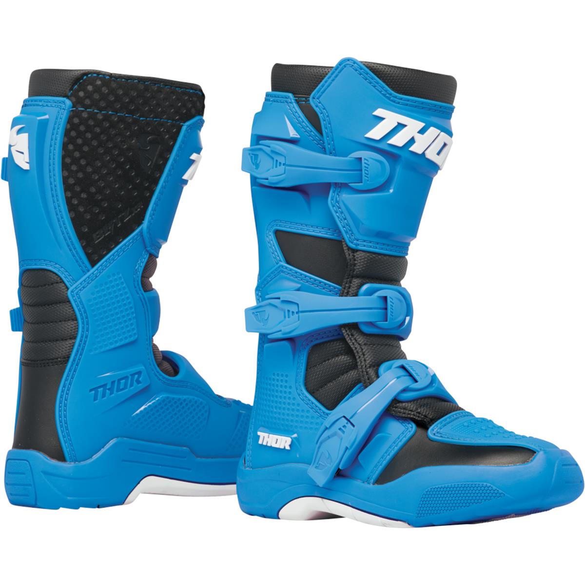 Thor Kids Motocross-Stiefel Blitz XR Blau/Schwarz
