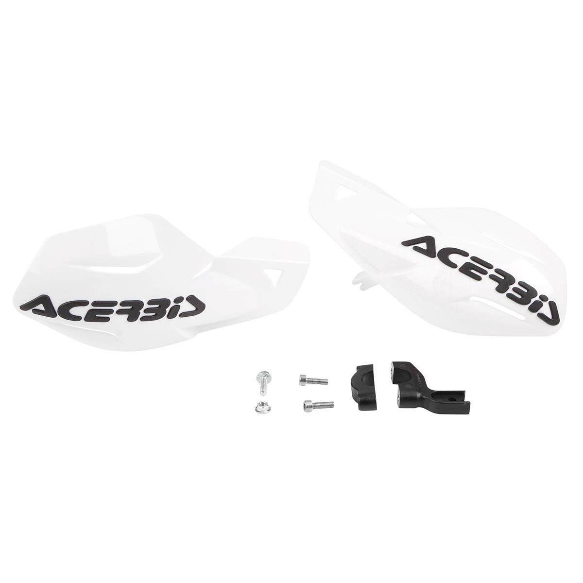 Acerbis Handguards MX Uniko White, Incl. Mounting Kit