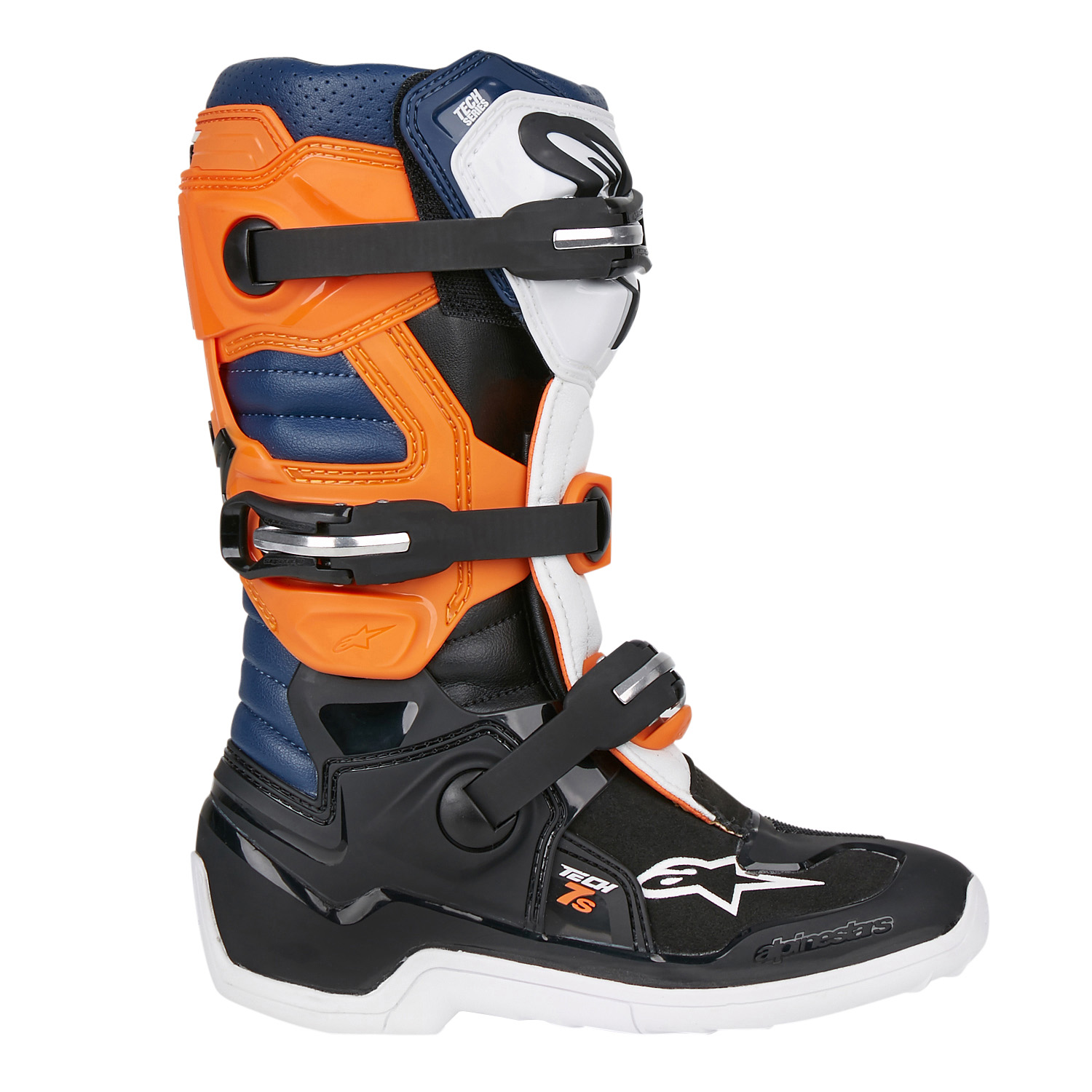 Alpinestars Kids MX Boots Tech 7S Black/Orange/White 2019 | Maciag Offroad