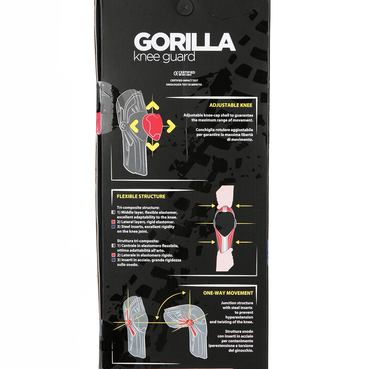 Buy ACERBIS Protective Gear Knee Guard Gorilla Black/Yellow