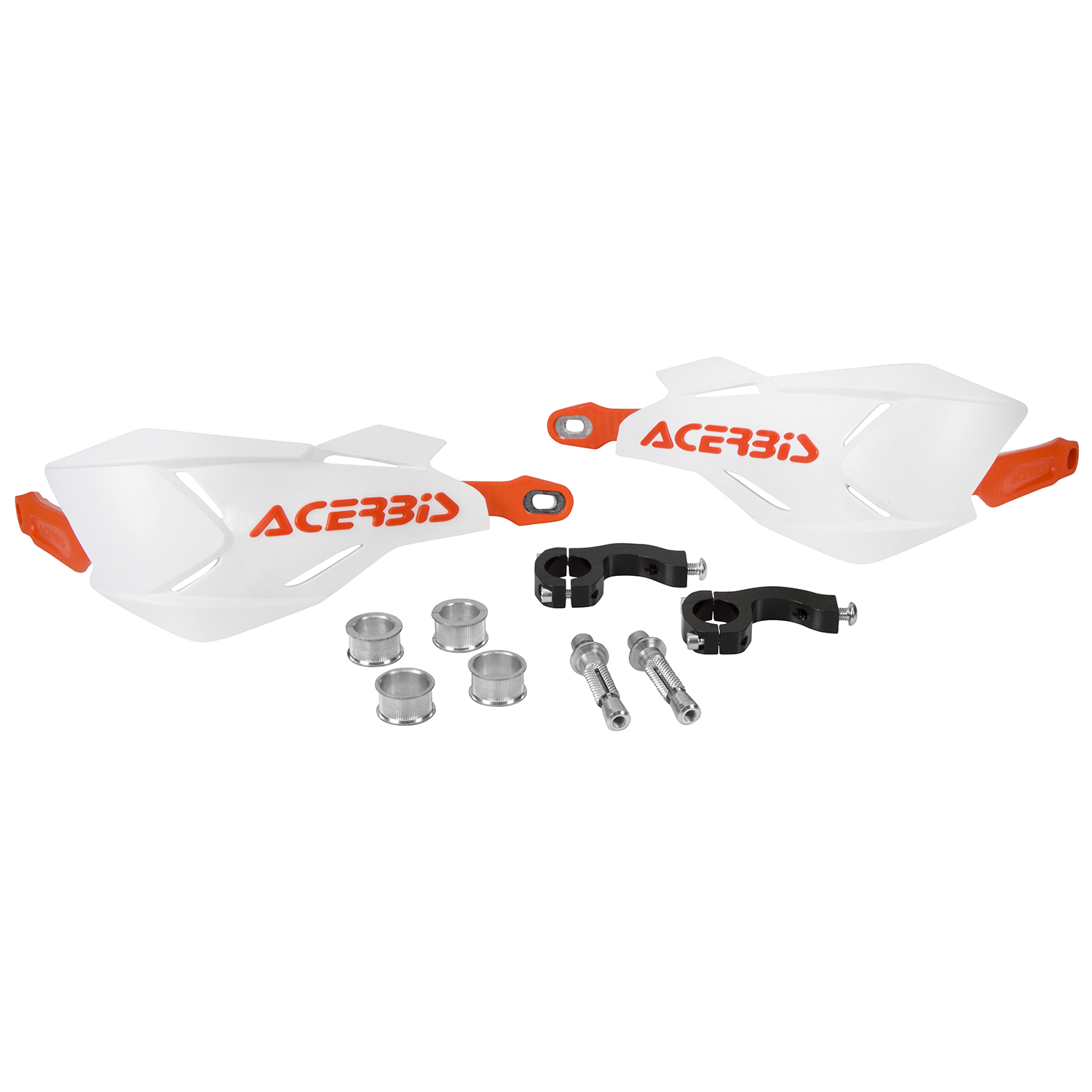 Acerbis Handguards X-Factory White/Orange, Incl. Mounting Kit